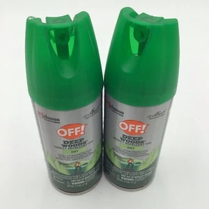 Lote de 2 OFF! Spray seco de madera profunda repelente de insectos aerosol mosquitos garrapatas viaje - Imagen 1 de 6