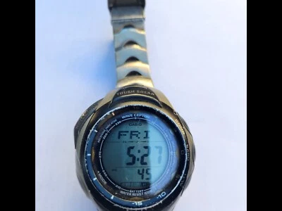Casio Sport Pathfinder 3043 Quartz Digital Men's Watch Titanium OG manual & case - Image 1 of 3
