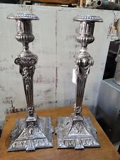 Pair of Art Nouveau silver plate candlesticks by WMF 
