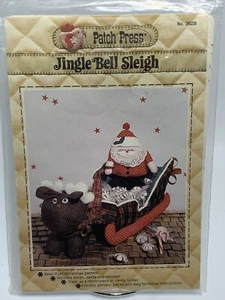 Christmas Centerpiece Santa Jingle Bell Sleigh Christmas Sewing Pattern 362B - Picture 1 of 2