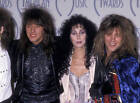 Richie Sambora, Cher And Jon Bon Jovi At 15Th Amas 1988 Old Photo 4