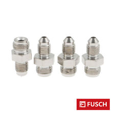 4Pack 3AN to M12 x 1.0 Metric Inverted Brake Fittings Adapter Stainless Steel