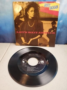 Janet Jackson – Let's Wait Awhile 7" Vinyl Single 45 Pic Sleeve 1987 Tested NM- - Picture 1 of 20