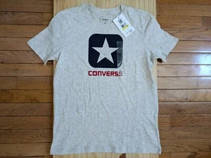 NWT orig.$25 size M CONVERSE star logo 99% cotton gray crew-neck tee shirt  - Picture 1 of 2