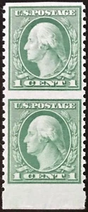 US #0538a MNH 1919 Washington-Franklin Definitive [Imperf Pair] - Picture 1 of 1