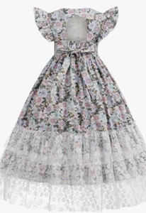 NEW Kogwer Girls Boho High Low Lace Dress Lilac Size 5T - Picture 1 of 1