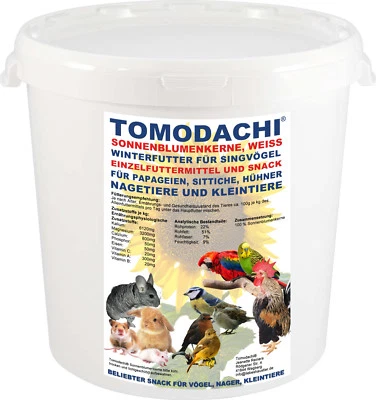 Vogelfutter Sonnenblumenkerne weiß Energiefutter Vögel beliebter Vogelsnack 3kg