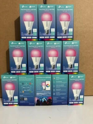 TP-LINK "12 pack" Kasa Smart WiFi Multicolor Bulbs KL135 1000Lumens NEW SEALED