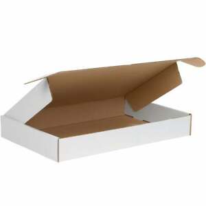 MyBoxSupply 18 x 12 x 2" White Deluxe Literature Mailers, 50 Per Bundle