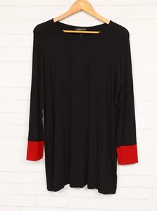 Swish women's black/red long sleeve blouse top new w/ tags size 14 - Picture 1 of 7