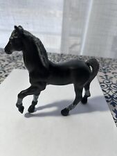 Vintage Imperial Black Grey Horse Pony 1975  Hard Rubber Plastic Figure