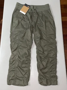 North Face Women’s Aphrodite 2.0 Capris Taupe Green Size Small - Picture 1 of 9