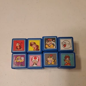 Super Mario Match The Crazy Cube Game 8 Replacement Cube Pieces  - Picture 1 of 2