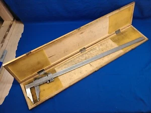 Pinza Vernier vintage 24"/60 cm con ajuste fino en estuche de madera 3 - 1252 - Imagen 1 de 9