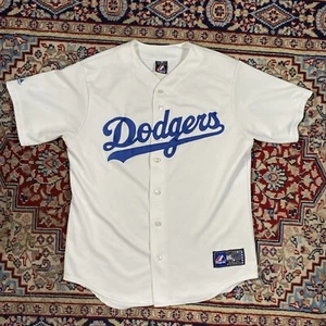 Vintage Los Angeles Dodgers Majestic Jersey XL White - Picture 1 of 11