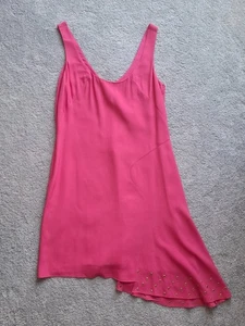 Hot pink genuine Versace minidress, size IT44 - Picture 1 of 8