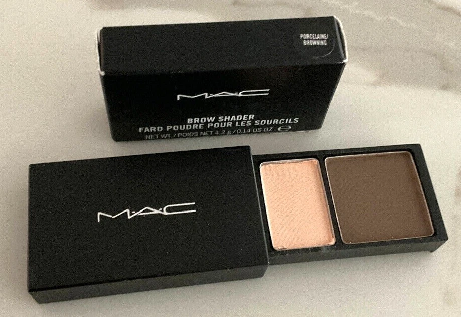 Polvo prensado MAC Brow Shader potenciador de cejas dúo .14 oz/4.2 g RARO DIFÍCIL DE ENCONTRAR NUEVO EN CAJA Foto 1 de 1