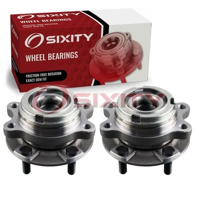 Conjunto de cubo de rolamento de roda dianteira Sixity 2 peças para 2013-2019 Nissan Pathfinder cq - Imagem 1 de 4