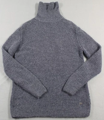 Barbour Sweater Womens 10 Turtleneck Chunky Knit Pullover Wool Blend Cozy Warm - Image 1 of 4