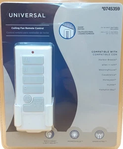 Ventilador de techo universal control remoto Harbor Breeze #40837 Hunter, Hampton Bay - Imagen 1 de 4