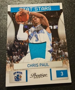 2009 Panini Prestige Chris Paul Stat Stars Game Worn Swatch 105/250 Hornets - Bild 1 von 2