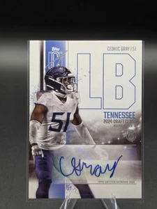 2024 Topps Signature Class - Rookie Class Autographs Cedric Gray #RCA-CG (AU,... - Picture 1 of 2