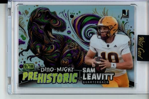 2024 Wild Card Alumination Prehistoric Dino-Might Sam Leavitt 9/18 - QB Rookie - Bild 1 von 2