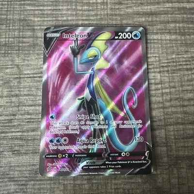Inteleon V (Full Art) 180/192 Swsh02: Rebel Clash Holo - Image 1 of 2