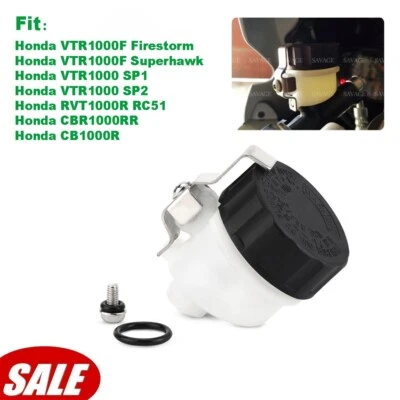 Taza de depósito de tanque de fluido de aceite delantero para Honda CB1000R CBR1000RR RVT1000R VTR1000F Foto 1 de 4