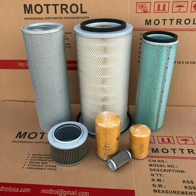 FITS FOR KOMATSU PC200-6 6D102 ENGINE FILTER (AIR ,FUEL ,OIL ,HYDRAULIC )SERVICE - Image 1 of 4