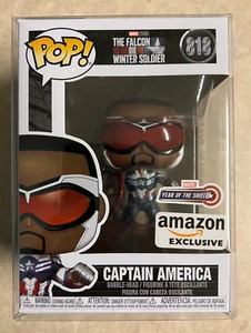 Funko Pop Marvel Falcon and Winter Soldier Captain America #818 Amazon Exclusive - Picture 1 of 1