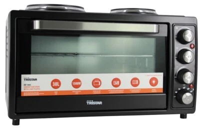 Tristar OV-1443 Umluft Backofen 38L mit Kochplatten 3.100 Watt schwarz - Bild 1 von 4