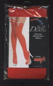 Nuevo Bas Up Rojo + Lazo Frou Frou Disfraz Carnaval Fiesta Sexy - Imagen 1 de 2