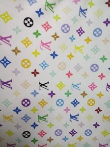 1 yarda usado usado tela estampado spandex 4 vías elástico - Imagen 1 de 1
