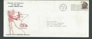 1969 Crookston MN Chamber Of Commerce W/Illustrated Back & Logo - Picture 1 of 2