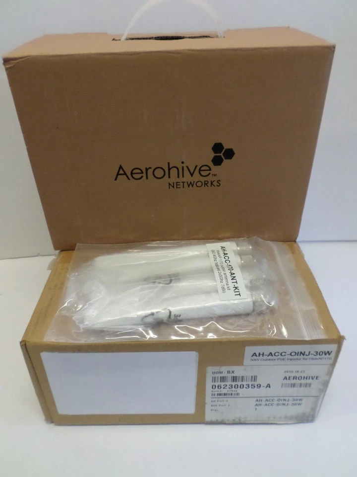 Complete Aerohive  HiveAP 170 300Mbps Wireless Access Point (WAP) w/ POE Midspan - Image 1 of 4