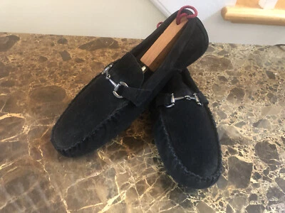 Portafolio Perry Ellis 11M para hombre gamuza negra cómodo sin usar, en caja Foto 1 de 4