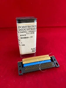 M24308/24-77F Electrical Connector 25 Position Male Size 3 D PCB Mount NEW - Picture 1 of 4
