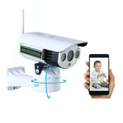 TELECAMERA ESTERNA IP CAMERA HD 1080p WIRELESS LED IR LAN MOTORIZZATA WIFI RETE - Immagine 1 di 4