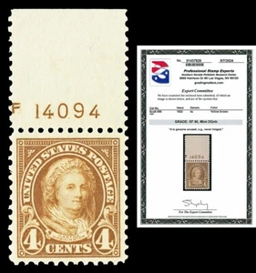 Scott 556 1923 4c M Washington Perf 11 Como Nuevo Calificado XF 90 NH con CERTIFICADO PSE - Imagen 1 de 1