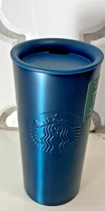 Starbucks BRAND NEW Gorgeous Teal Blue Recycled Stainless Steel Tumbler 16oz - Picture 1 of 1