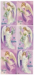 Violette Stickers Victorian Easter Angel Stickers Scrapbook Craft Planner Supply - Picture 1 of 1