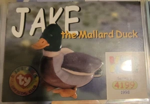 Jake The Mallard Duck Series I 1 TY Beanie Babies Collector's Cards Official - Imagen 1 de 1