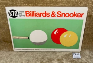 KTG KNOW THE GAME - BILLIARDS & SNOOKER PB BOOK - EP PUBLISHING 1976 - HTF GUIDE - Imagen 1 de 3