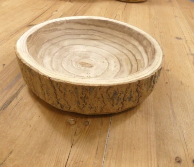 Wedding Centerpiece Bowls Wood Live Edge Carved Display Bark Resell Wholesale - Image 1 of 4