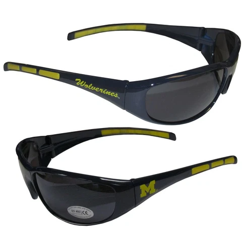 Michigan Wolverines Wrap Sunglasses Sports NCAA Shades College Glasses Fan Team Cover