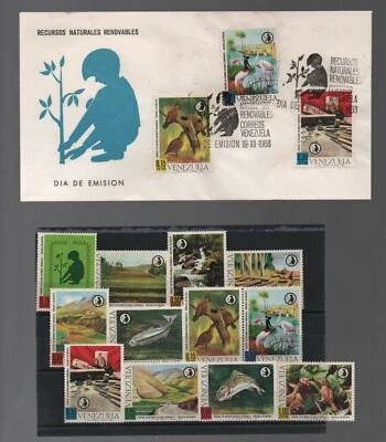 Venezuela: 1968; Scott 924-929, C1000-C1005 + 4 F.D.C MNH. VZ1080 - Image 1 of 2