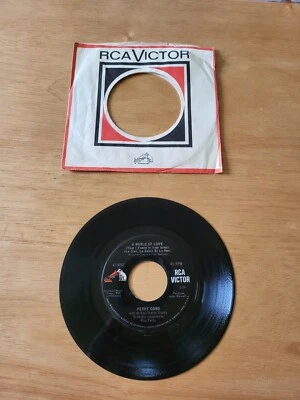 PERRY COMO I Looked Back / A World Of Love 45 Vinyl Record RCA 47-9262 1967 (d - Image 1 of 4