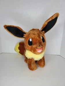 BUILD A BEAR NINTENDO POKEMON BROWN EEVEE STUFFED ANIMAL PLUSH TOY CLEAN - Picture 1 of 10