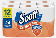 Scott Comfortplus Toilet Paper, Double Roll, Bath Tissue, 1-ply, Brand new. 